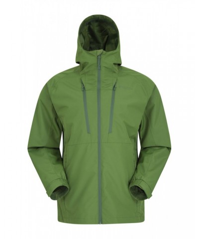 Stride Extreme Stretch Panel Mens Waterproof Jacket Dark Khaki $35.69 Jackets