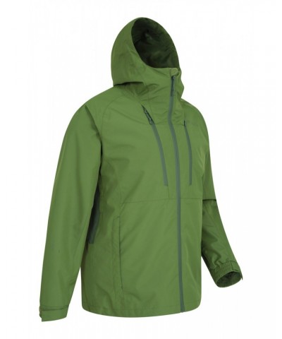 Stride Extreme Stretch Panel Mens Waterproof Jacket Dark Khaki $35.69 Jackets