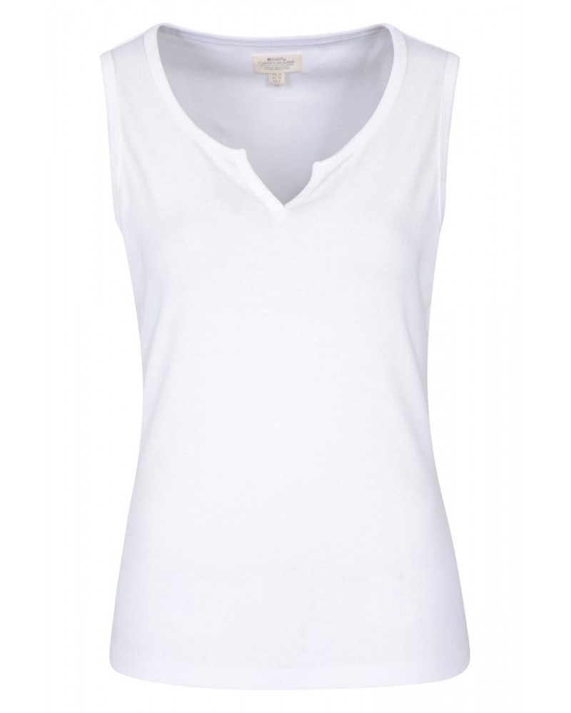 Drift Womens Tank Top White $10.19 Tops