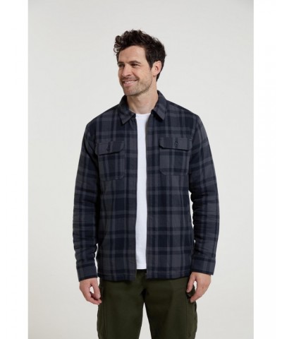 Stream II Mens Lined Flannel Shirt Charcoal $24.50 Tops