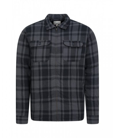 Stream II Mens Lined Flannel Shirt Charcoal $24.50 Tops