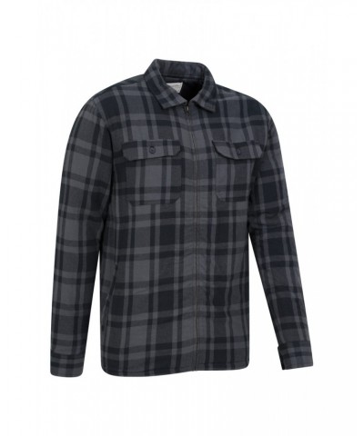 Stream II Mens Lined Flannel Shirt Charcoal $24.50 Tops