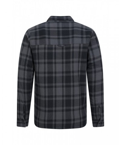 Stream II Mens Lined Flannel Shirt Charcoal $24.50 Tops