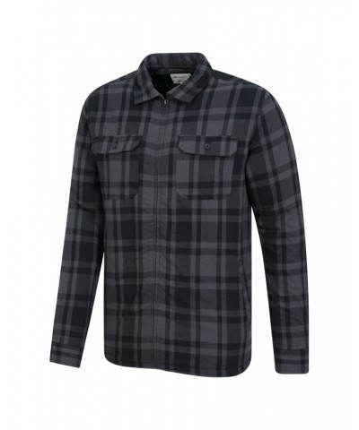 Stream II Mens Lined Flannel Shirt Charcoal $24.50 Tops