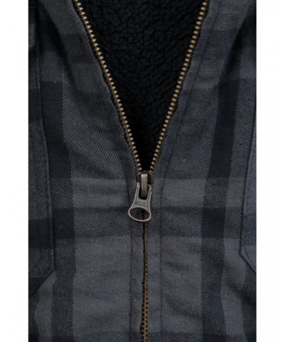 Stream II Mens Lined Flannel Shirt Charcoal $24.50 Tops