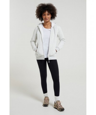 Dalton Womens Sherpa Lined Hoodie Light Grey $25.79 Tops