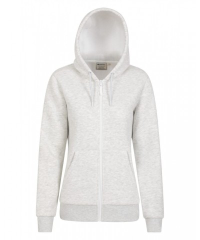 Dalton Womens Sherpa Lined Hoodie Light Grey $25.79 Tops