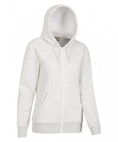 Dalton Womens Sherpa Lined Hoodie Light Grey $25.79 Tops