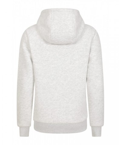 Dalton Womens Sherpa Lined Hoodie Light Grey $25.79 Tops