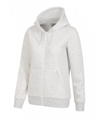 Dalton Womens Sherpa Lined Hoodie Light Grey $25.79 Tops