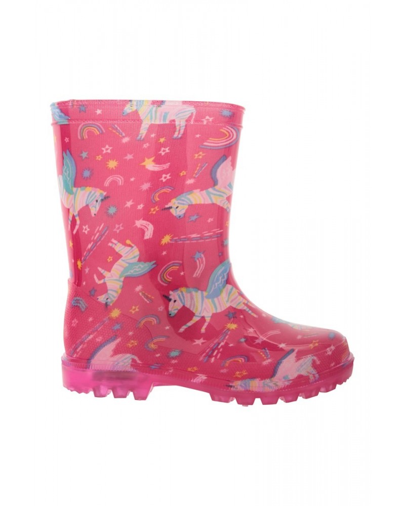 Splash Junior Flashing Lights Rain Boots Zebra $13.24 Footwear