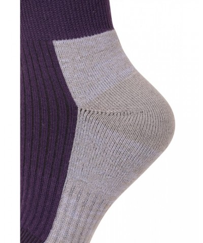 IsoCool Womens Mid-Calf Hiker Socks Dark Purple $9.71 Accessories