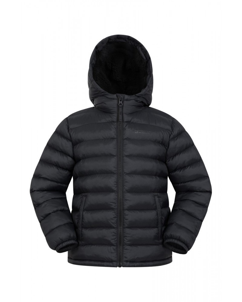 Seasons Fur-Lined Kids Insulated Jacket Black $20.79 Jackets