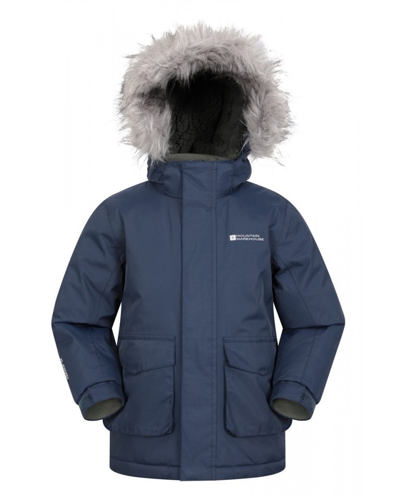 Ranger 3 Kids Waterproof Parka Jacket Indigo $26.09 Jackets