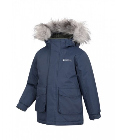 Ranger 3 Kids Waterproof Parka Jacket Indigo $26.09 Jackets