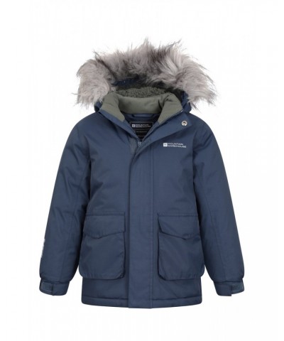 Ranger 3 Kids Waterproof Parka Jacket Indigo $26.09 Jackets