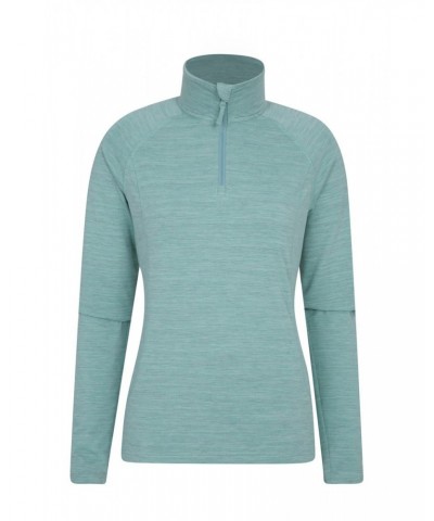 Bend And Stretch Womens Half-Zip Midlayer Mint $13.20 Active