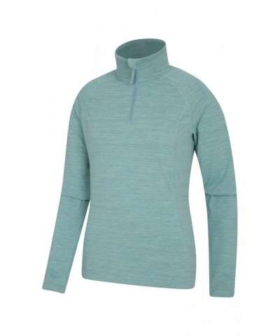 Bend And Stretch Womens Half-Zip Midlayer Mint $13.20 Active