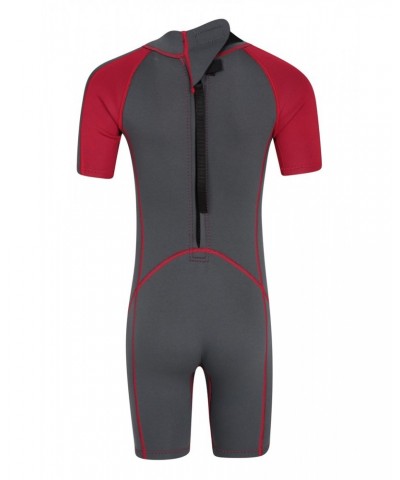 Kids Shorty 2.5/2mm Wetsuit Red $24.07 Swimwear