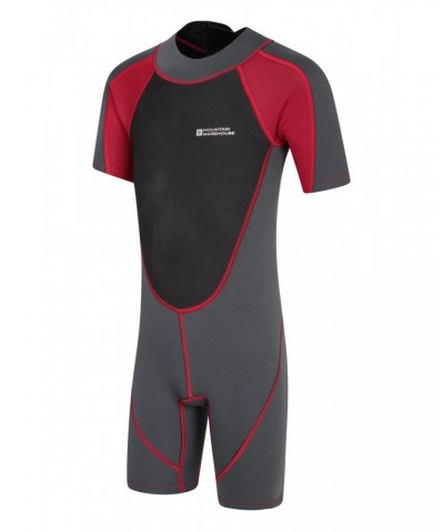 Kids Shorty 2.5/2mm Wetsuit Red $24.07 Swimwear