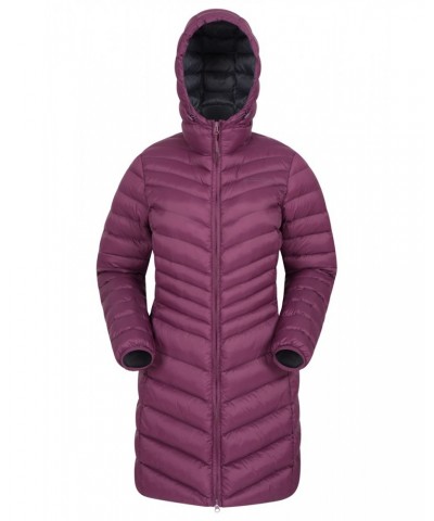 Florence Womens Long Insulated Jacket Purple $40.00 Jackets