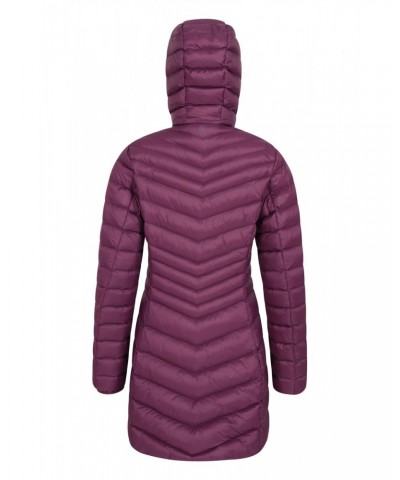 Florence Womens Long Insulated Jacket Purple $40.00 Jackets