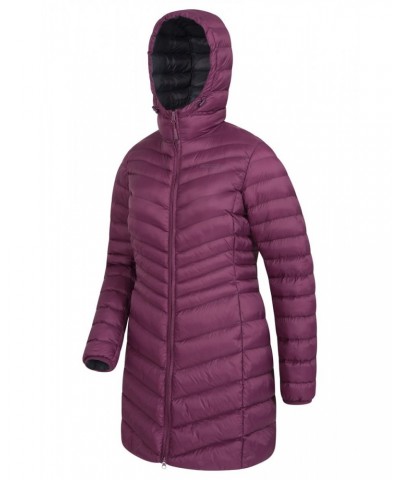 Florence Womens Long Insulated Jacket Purple $40.00 Jackets