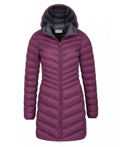 Florence Womens Long Insulated Jacket Purple $40.00 Jackets