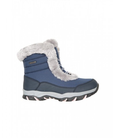 Ohio Short Womens Thermal Snow Boots Blue $24.00 Footwear