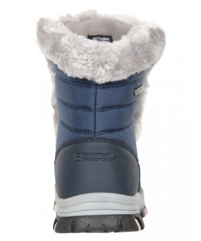 Ohio Short Womens Thermal Snow Boots Blue $24.00 Footwear