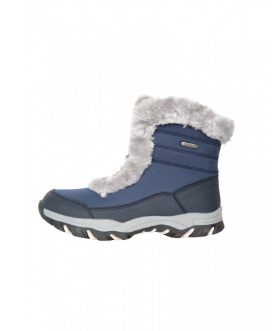 Ohio Short Womens Thermal Snow Boots Blue $24.00 Footwear