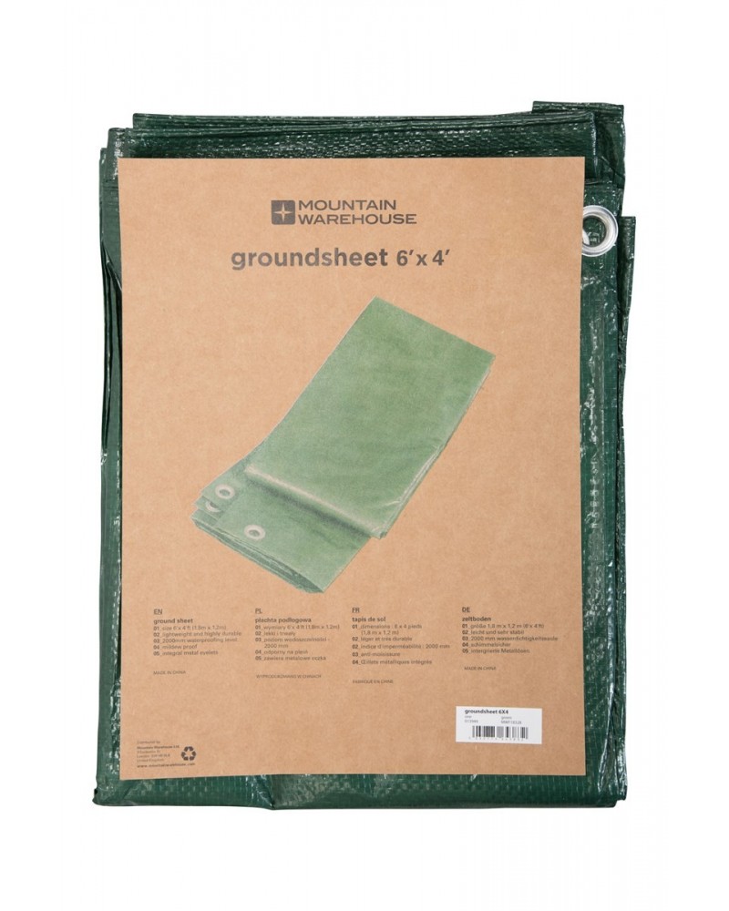 Groundsheet - 1.8 x 1.2m Green $7.79 Tents