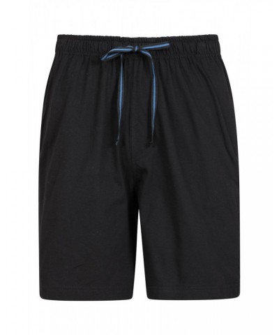 Mens Pajama Shorts 2-Pack Black $15.29 Loungewear