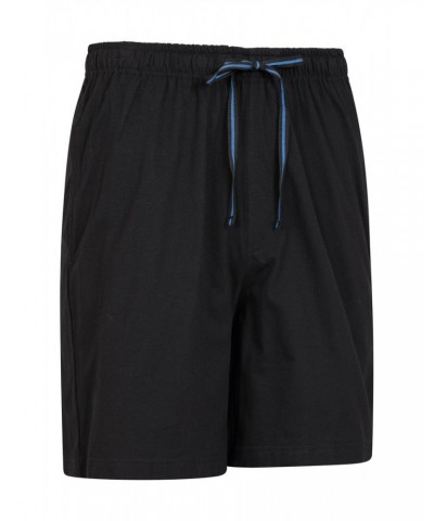 Mens Pajama Shorts 2-Pack Black $15.29 Loungewear