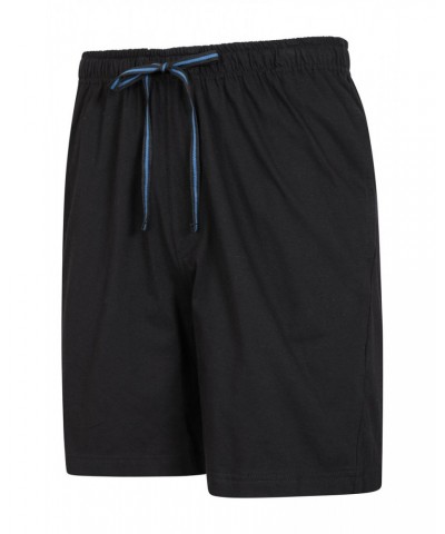 Mens Pajama Shorts 2-Pack Black $15.29 Loungewear