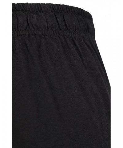 Mens Pajama Shorts 2-Pack Black $15.29 Loungewear