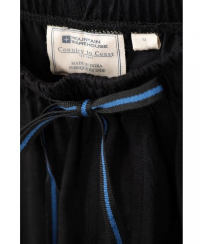 Mens Pajama Shorts 2-Pack Black $15.29 Loungewear