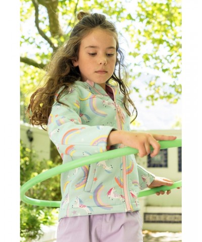 Exodus II Kids Printed Water-resistant Softshell Mint $19.13 Jackets