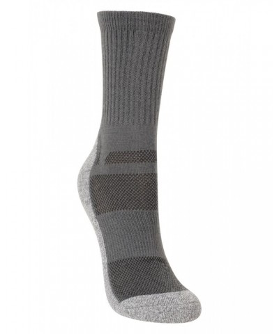 IsoCool Womens Trekker Quarter Length Socks Dark Grey $11.99 Accessories
