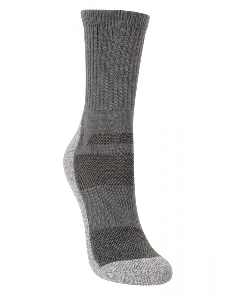 IsoCool Womens Trekker Quarter Length Socks Dark Grey $11.99 Accessories