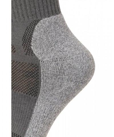 IsoCool Womens Trekker Quarter Length Socks Dark Grey $11.99 Accessories