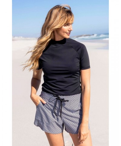 Womens UV Rash Guard Black $16.17 Swimwear