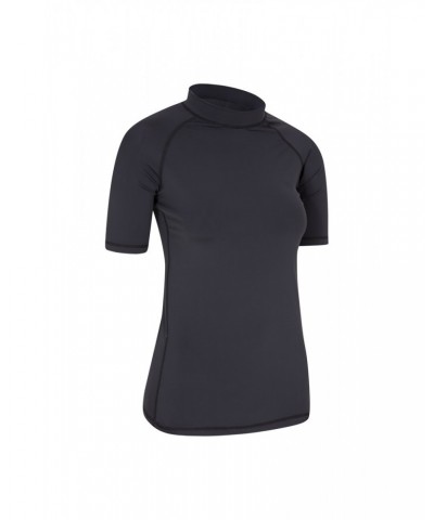 Womens UV Rash Guard Black $16.17 Swimwear