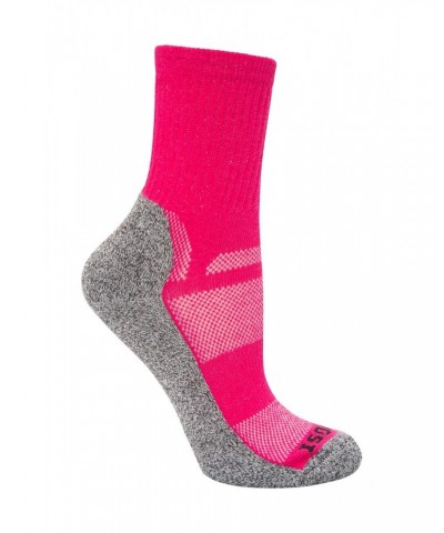 IsoCool Womens Trekker Quarter Length Socks Pink $10.79 Accessories