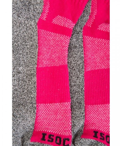 IsoCool Womens Trekker Quarter Length Socks Pink $10.79 Accessories