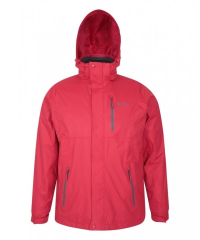 Bracken Extreme 3 in 1 Mens Waterproof Jacket Red $72.00 Jackets