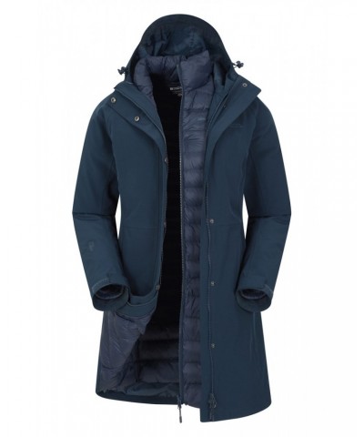 Alaskan Womens Long 3 in 1 Jacket Navy $62.90 Jackets