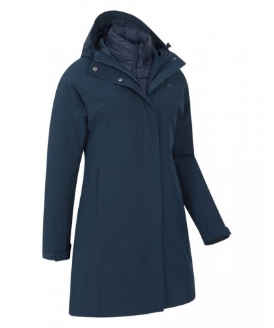 Alaskan Womens Long 3 in 1 Jacket Navy $62.90 Jackets