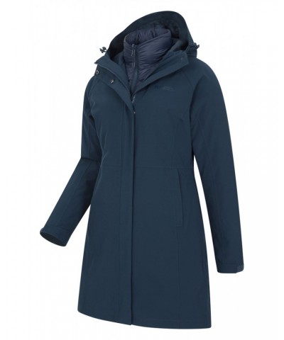 Alaskan Womens Long 3 in 1 Jacket Navy $62.90 Jackets