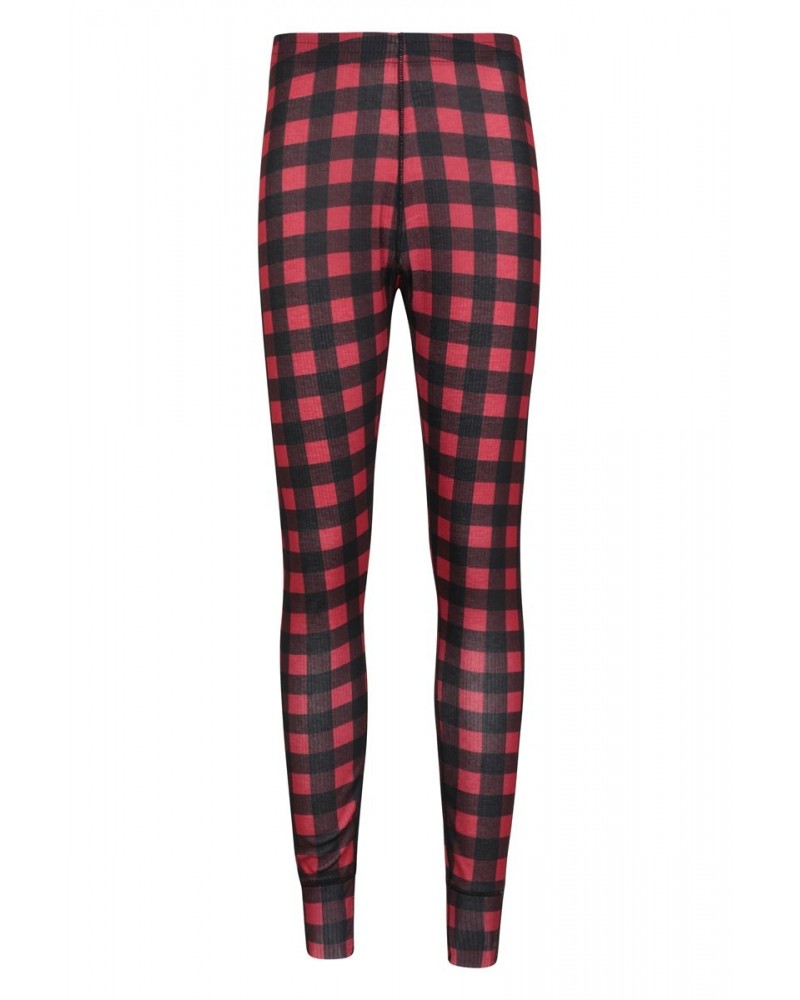 Talus Womens Printed Thermal Pants Red $9.35 Pants